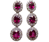 Rubys and Diamonds Earring