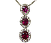 Spark Creations Ruby and Diamond Pendant