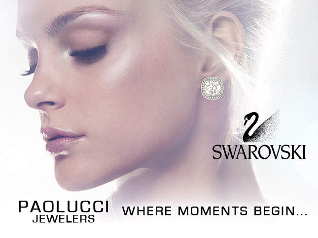 Swarovski clear crystals earrings 