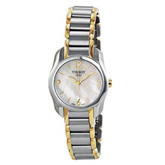 Tissot T-Wave Mother of Pearl Dial Two-tone Ladies Watch